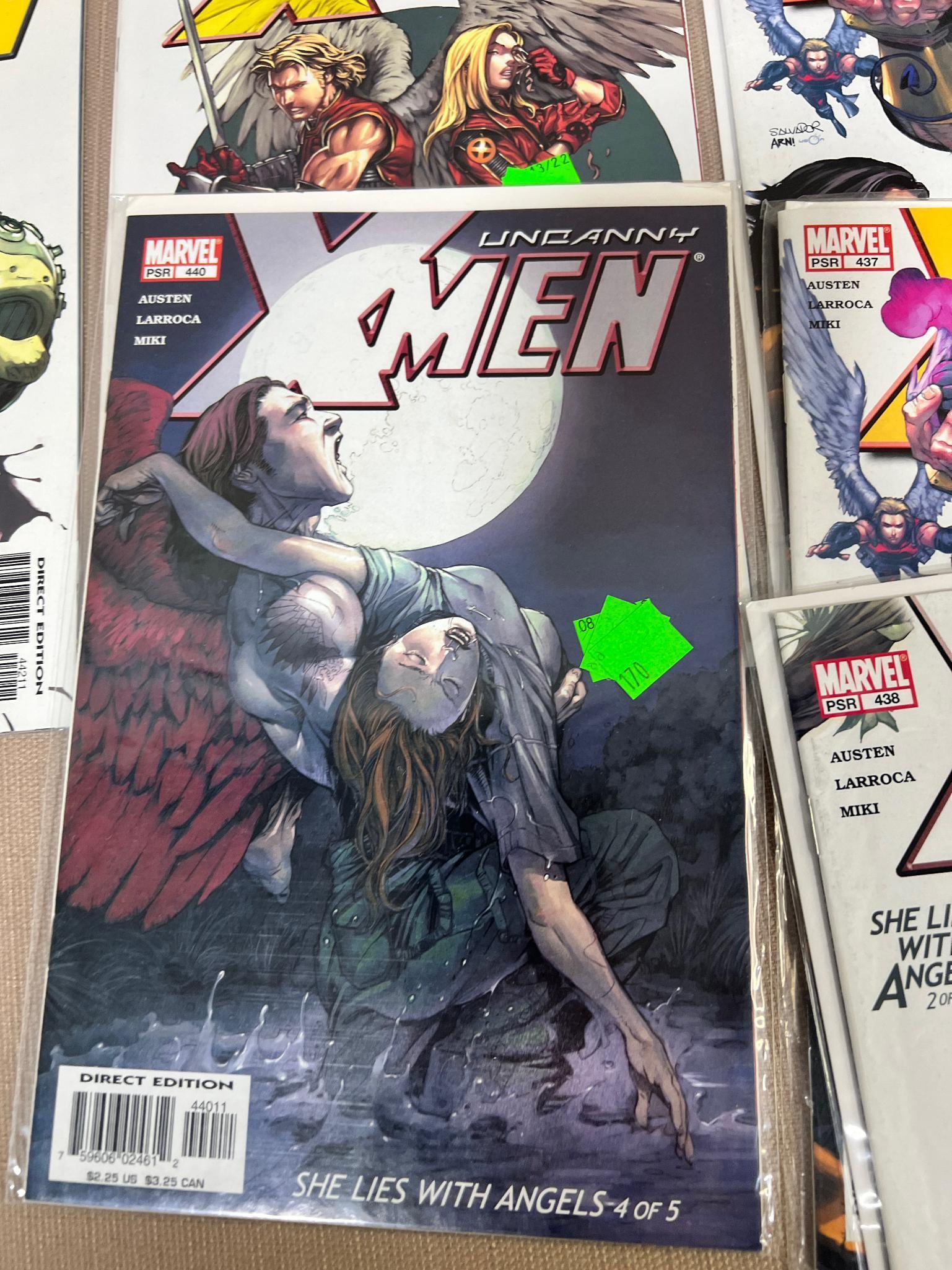 20+ Uncanny X-Men and related Comic Books issues 437-455, some dups, some gaps, see pics