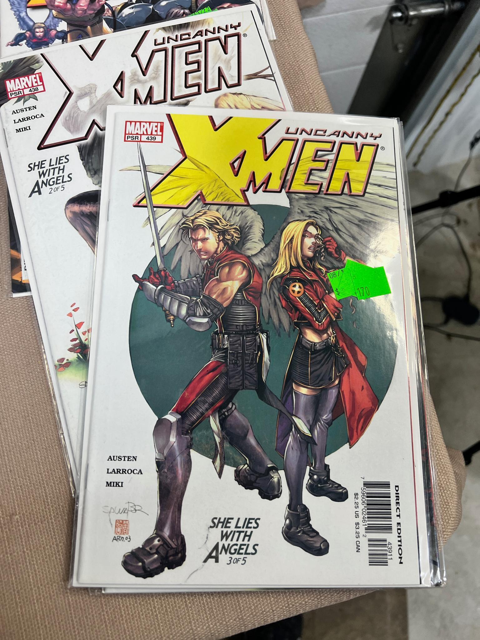 20+ Uncanny X-Men and related Comic Books issues 437-455, some dups, some gaps, see pics