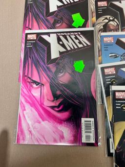 20+ Uncanny X-Men and related Comic Books issues 437-455, some dups, some gaps, see pics