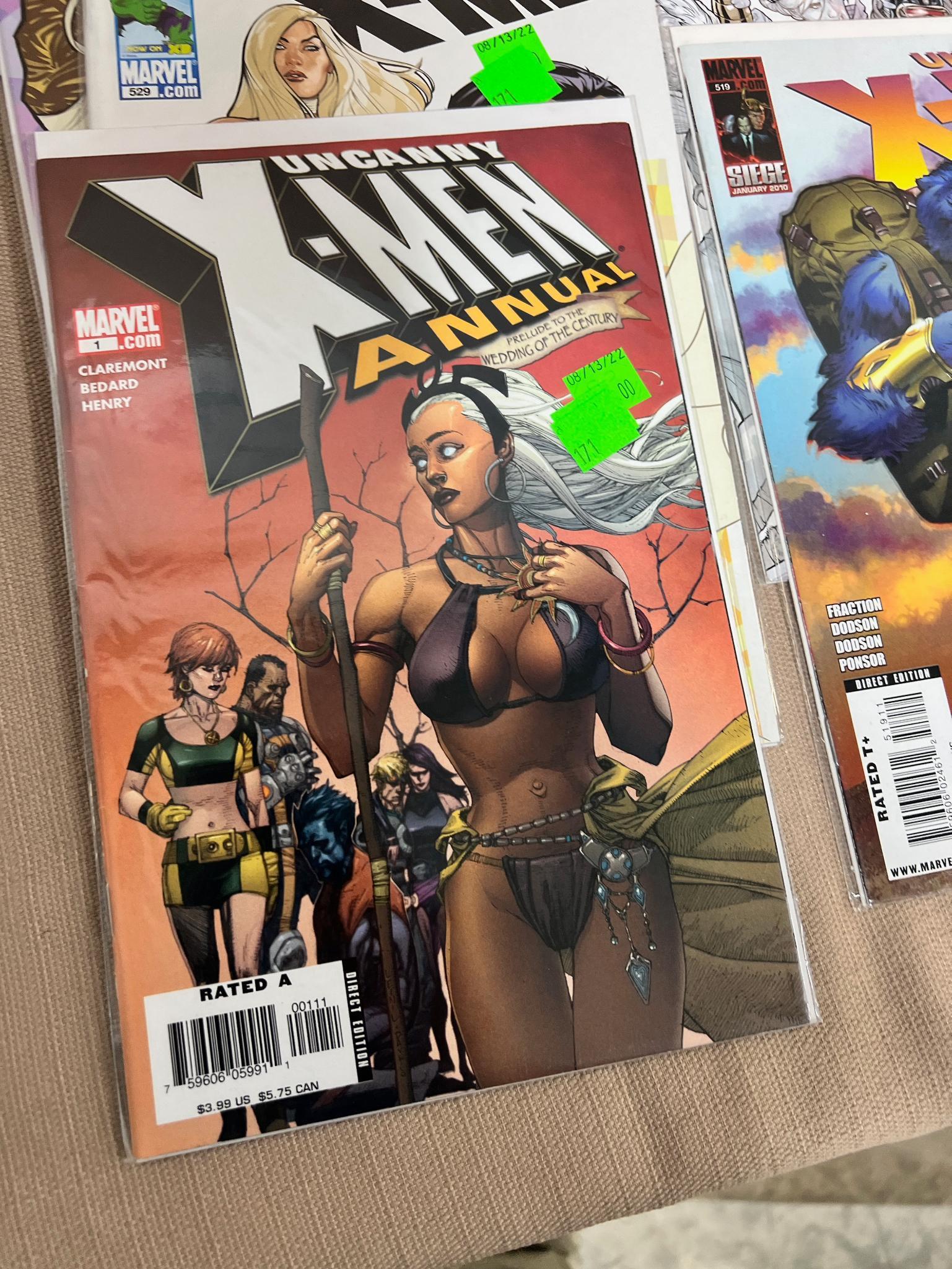 20+ Uncanny X-Men and related Comic Books issues 502-527, some dups, some gaps, see pics