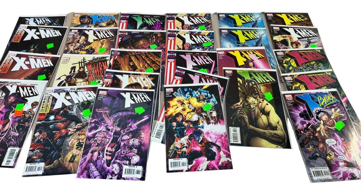 20+ Uncanny X-Men and related Comic Books issues 456-477, some dups, some gaps, see pics