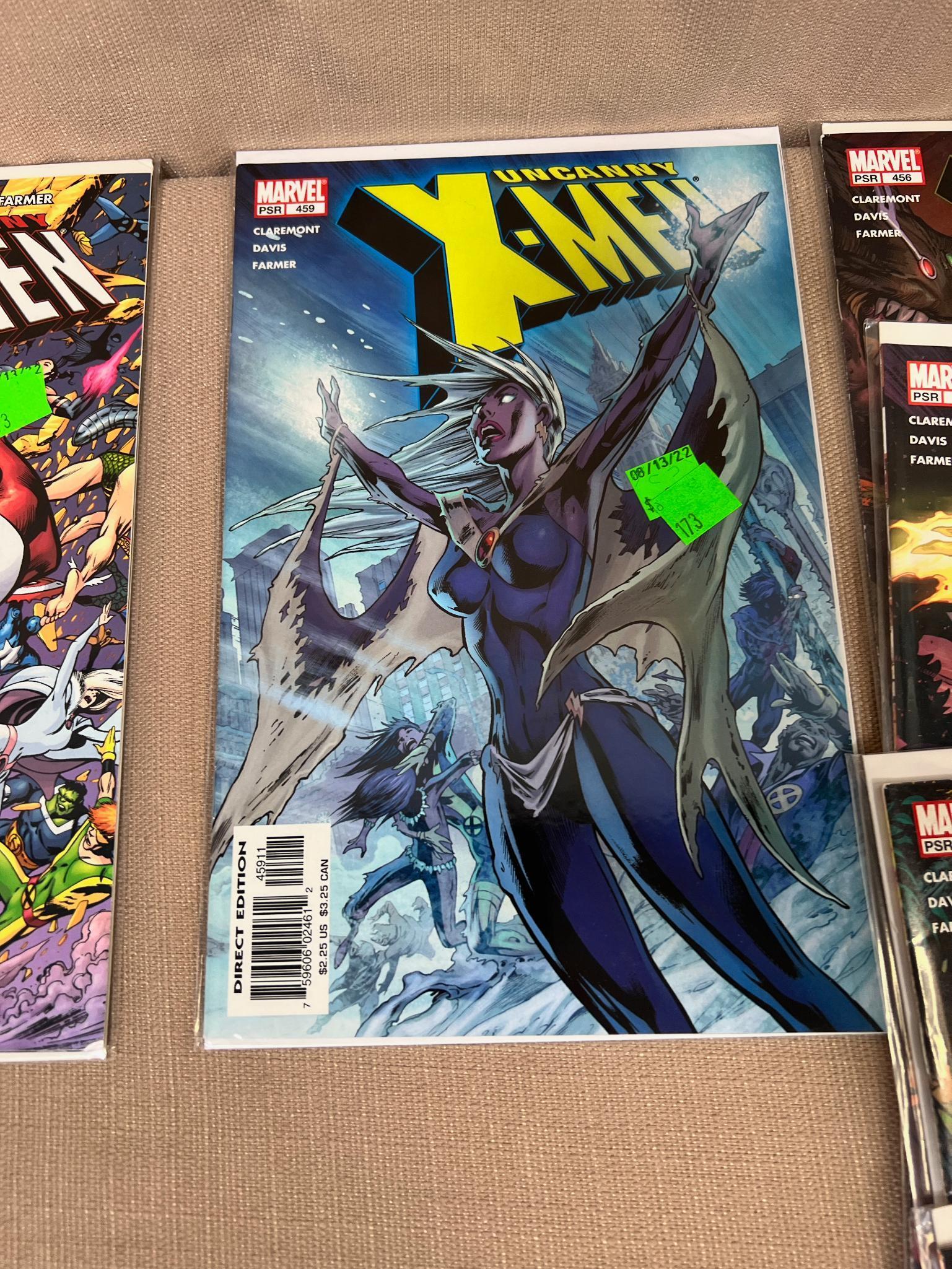 20+ Uncanny X-Men and related Comic Books issues 456-477, some dups, some gaps, see pics