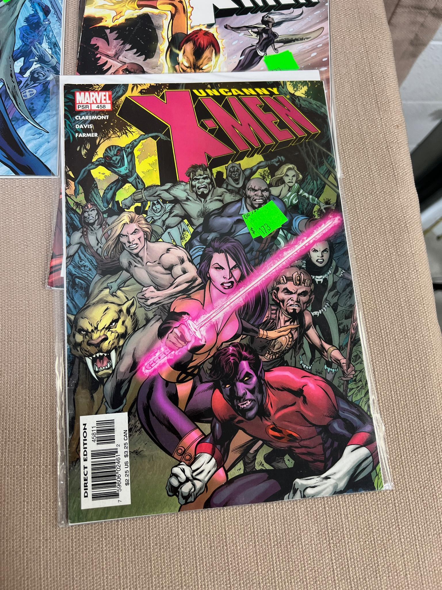 20+ Uncanny X-Men and related Comic Books issues 456-477, some dups, some gaps, see pics
