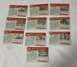 10- Topps World On Wheels cards, nos- 111,120,126,131,135,137,140,146,156, and 159