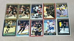 10- Hockey Trading Cards, Wayne Gretzky, Mario Lemieux, Jeromir Jagr,and  Brett Hull