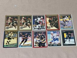 10- Hockey Trading Cards, Wayne Gretzky, Mario Lemieux, Jeromir Jagr,and  Brett Hull