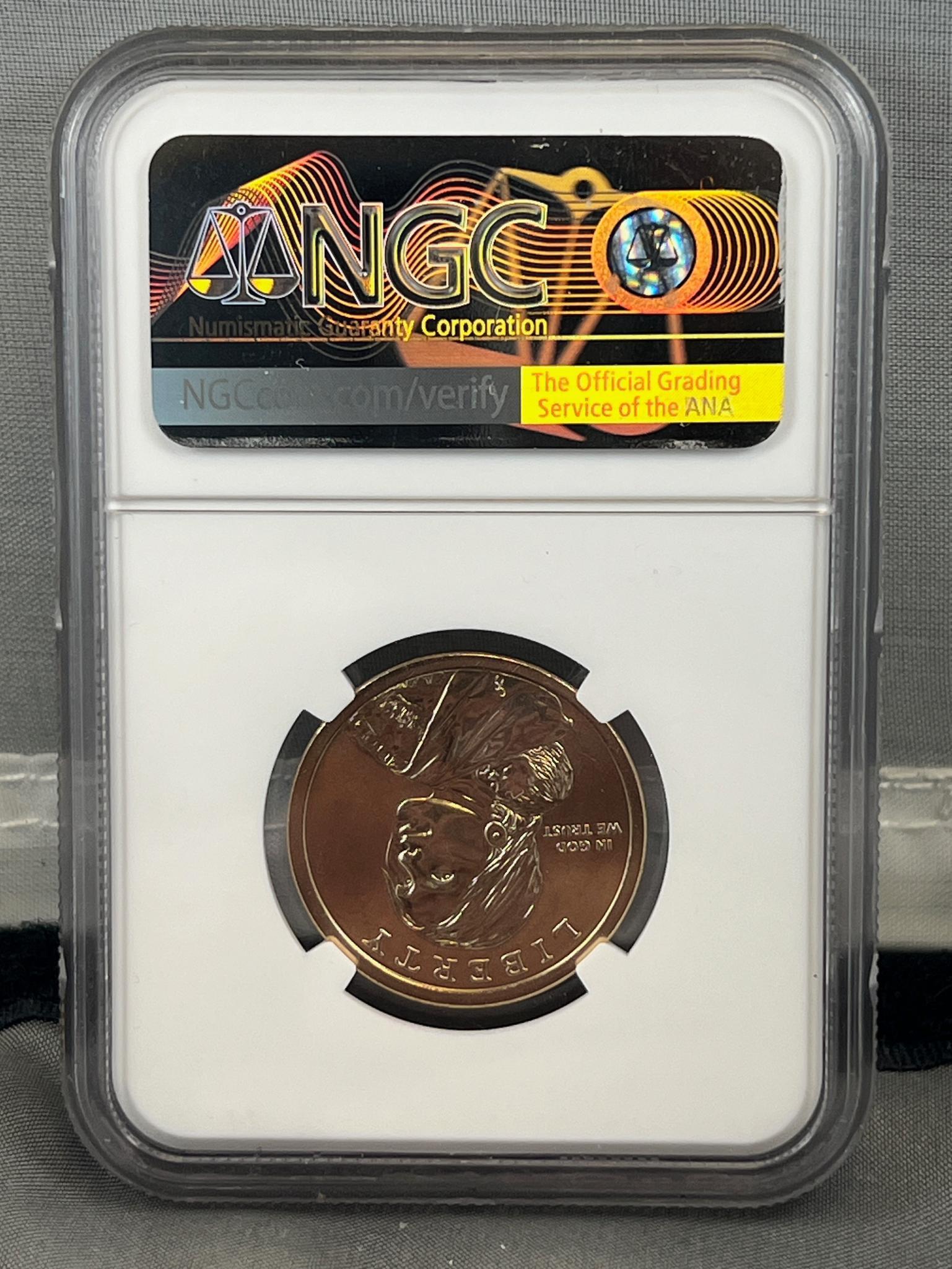 2019-P Sacagawea $1 Mary Golda Ross in NGC MS67 Holder