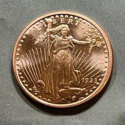 One Ounce Copper Round