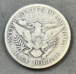 1899 Barber Half Dollar, 90% Silver