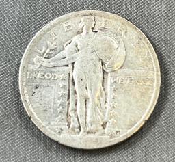 1919 Standing Liberty Quarter, 90% Silver