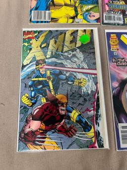 4- X-Men Comics, Giant Size #80, No. 11, no. 53 (1st Onslaught) and one other