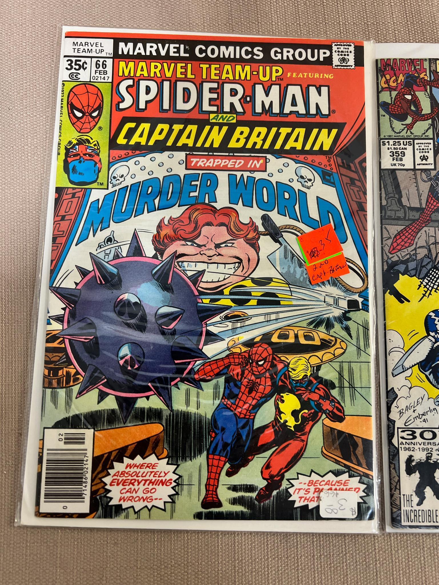 Spider Woman No.1, Spider-Man 359 (1st cameo of Carnage) & Spider-Man and Capt. Britain no. 66
