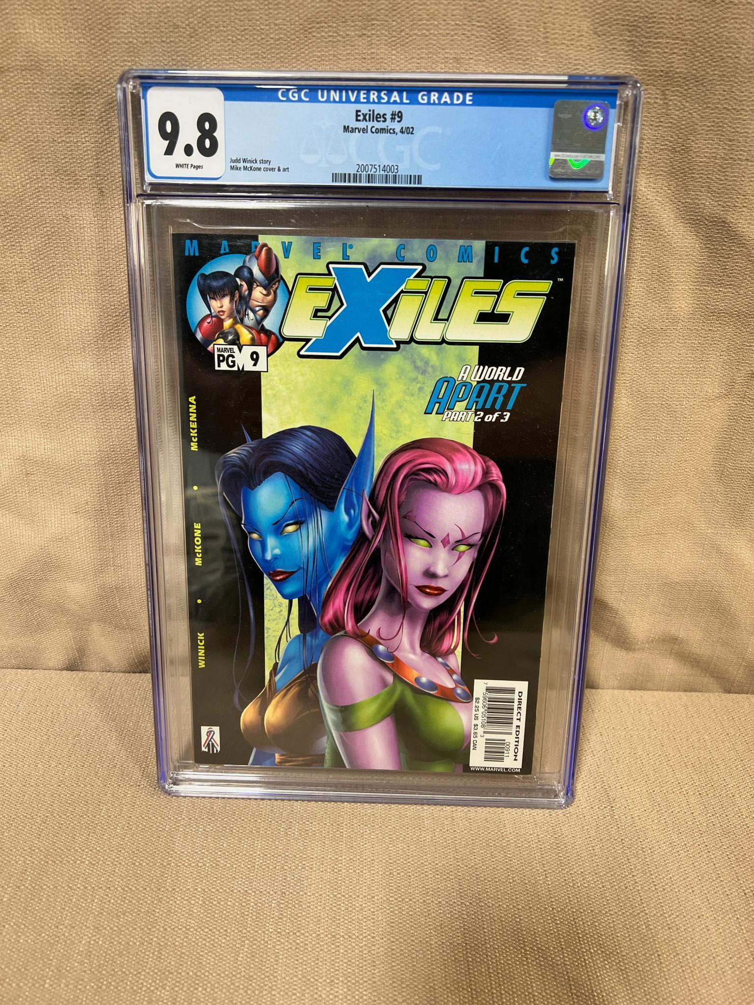 AUCTION SPOTLIGHT! Marvel Comics Exiles #9 in Graded CGC 9.8 holder