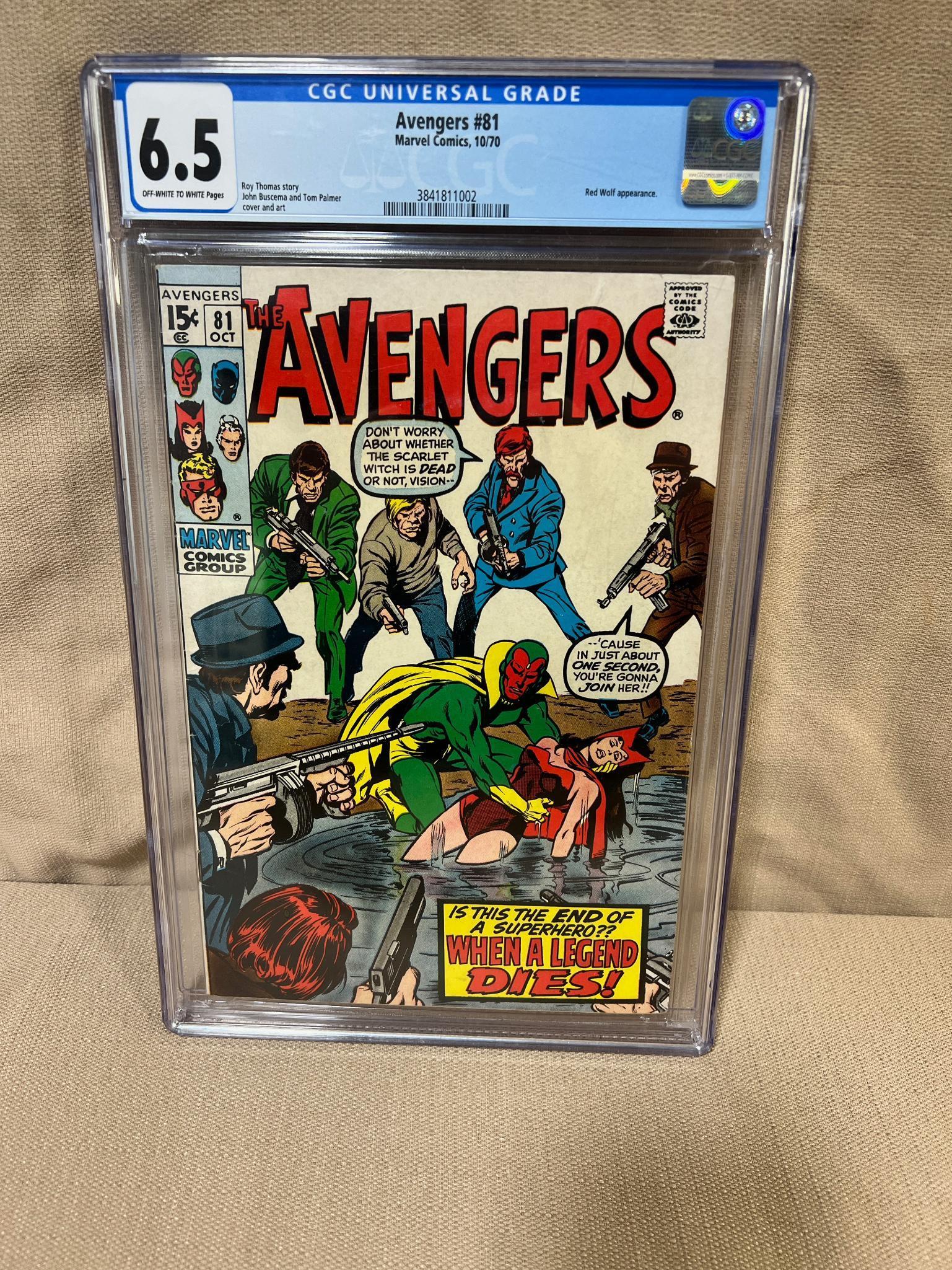 AUCTION SPOTLIGHT! Marvel Comics The Avengers no. 81 graded 6.5 in CGC holder