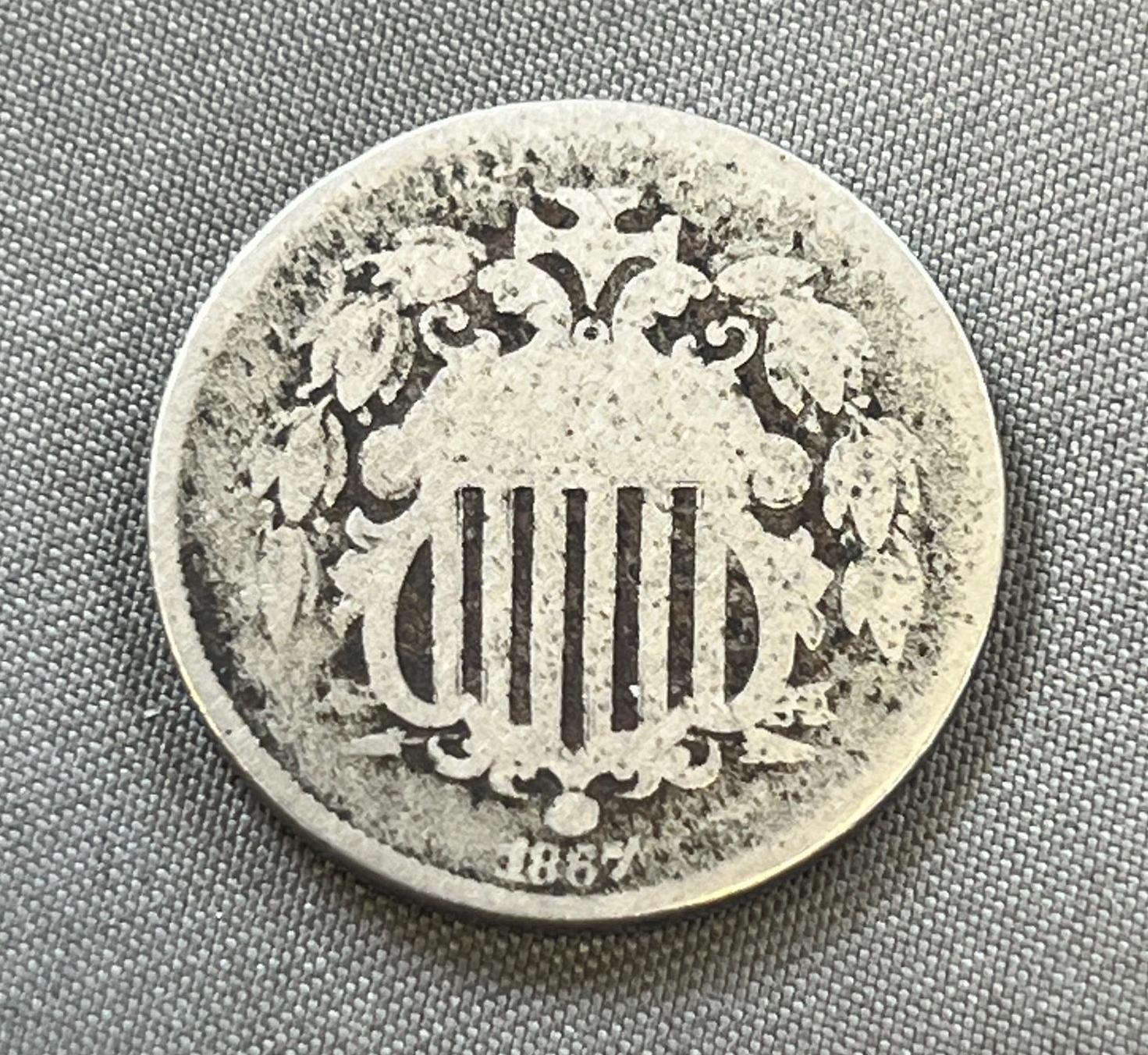 1867 US Shield Nickel