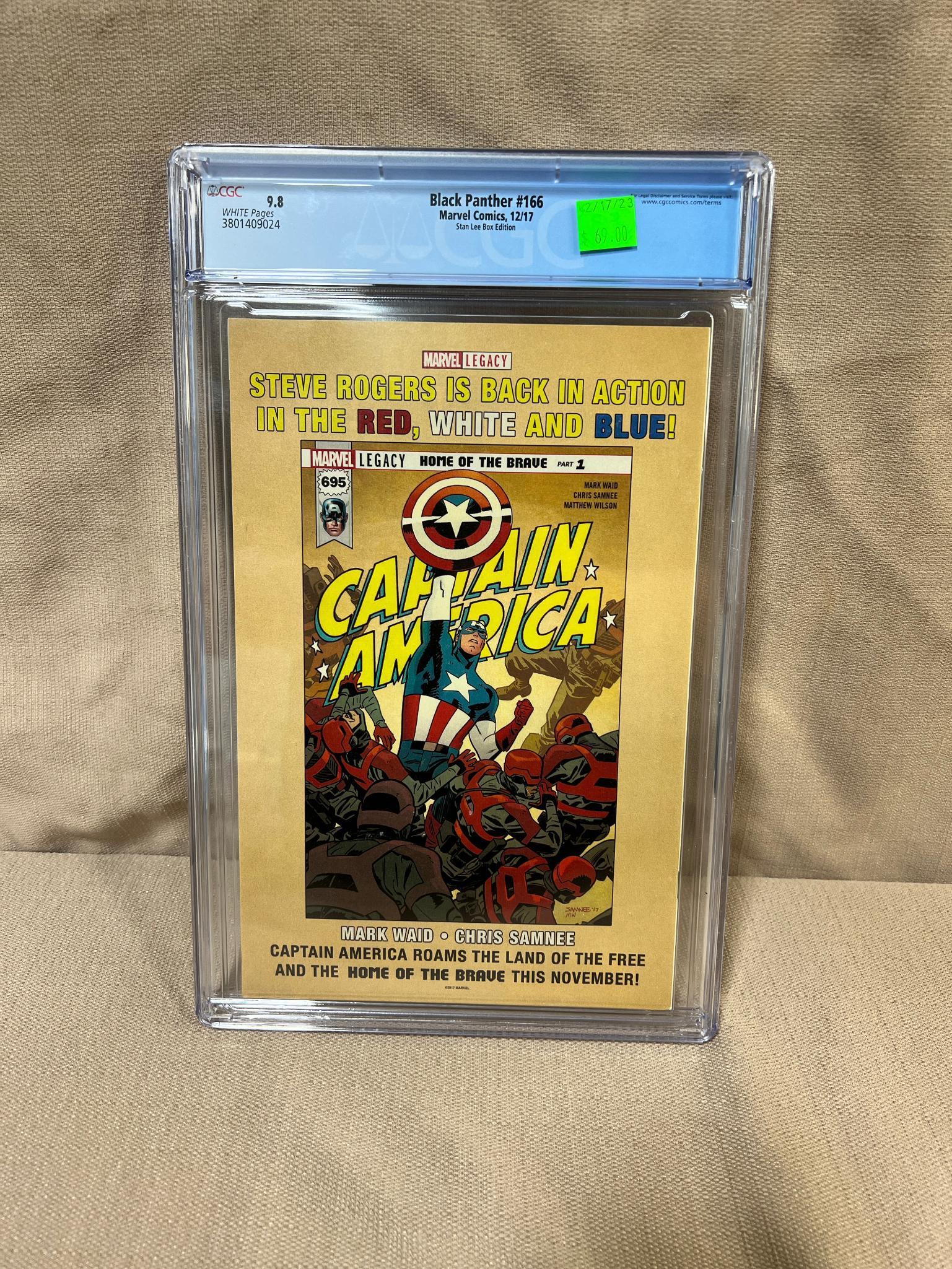 AUCTION SPOTLIGHT! Black Panther #166 Stan Lee Box Edition graded 9.8 in CGC holder