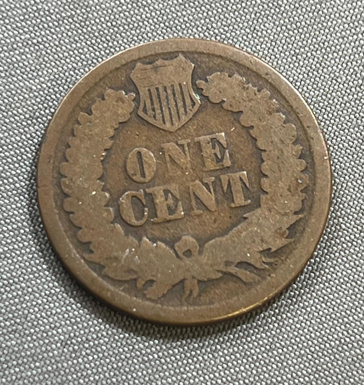 KEY DATE 1864-L Indianhead Cent, Civil War Coin