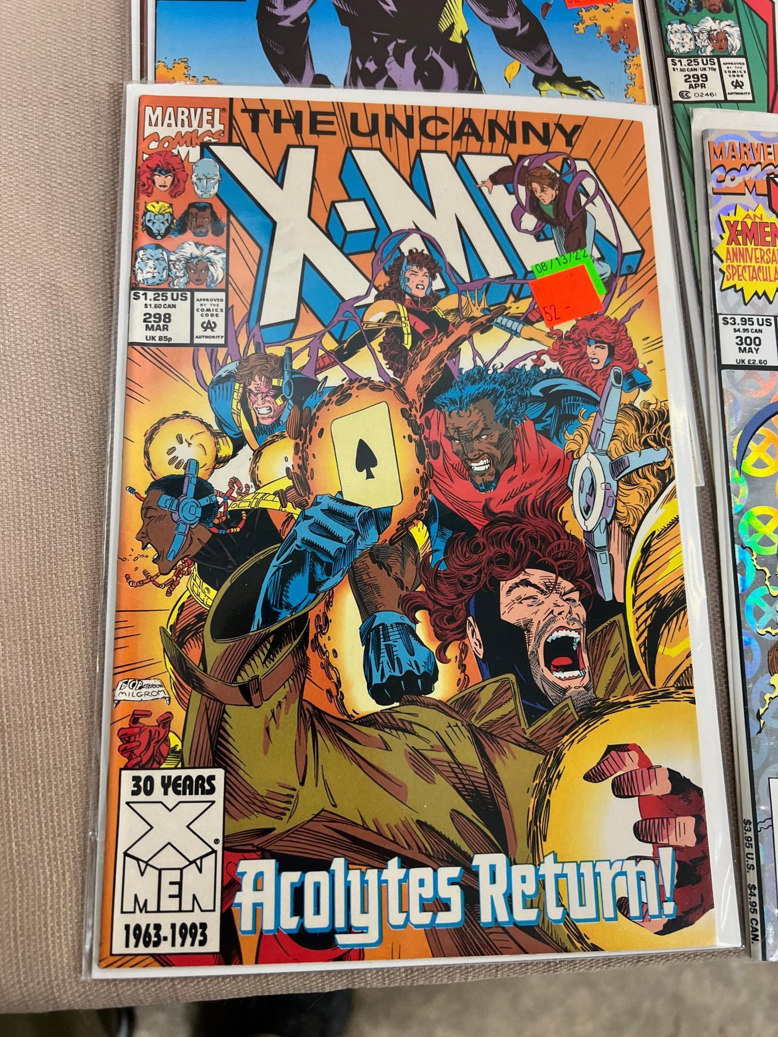 24 Uncanny X-Men Comic Books, see list below