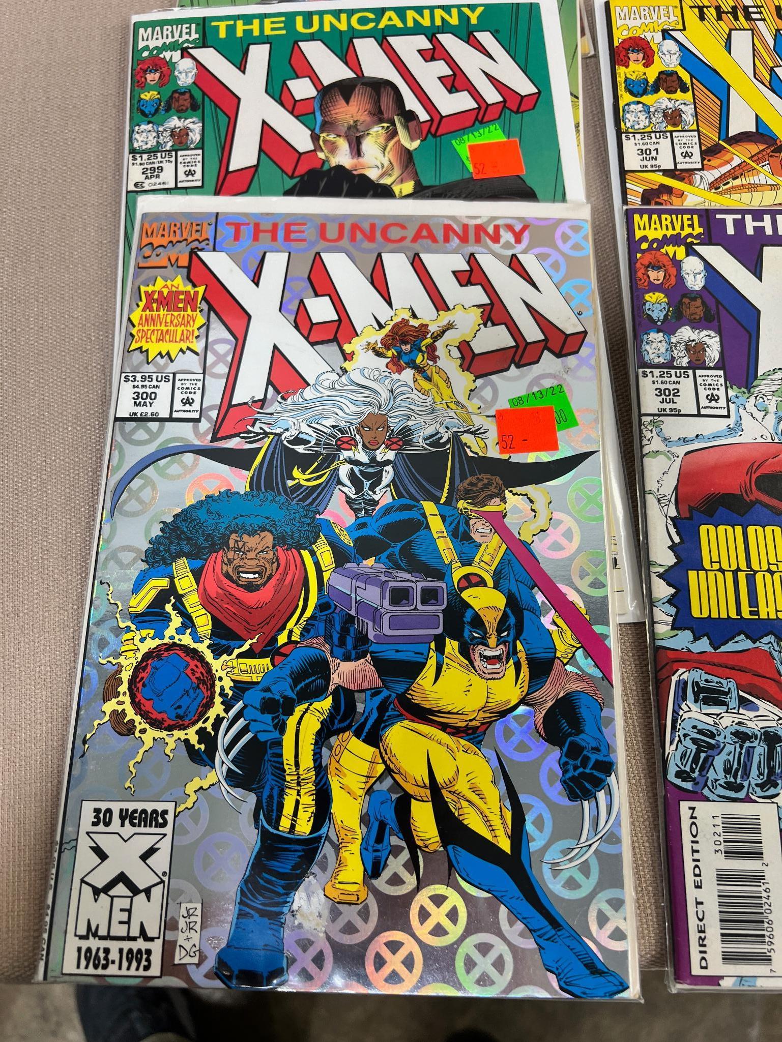 24 Uncanny X-Men Comic Books, see list below