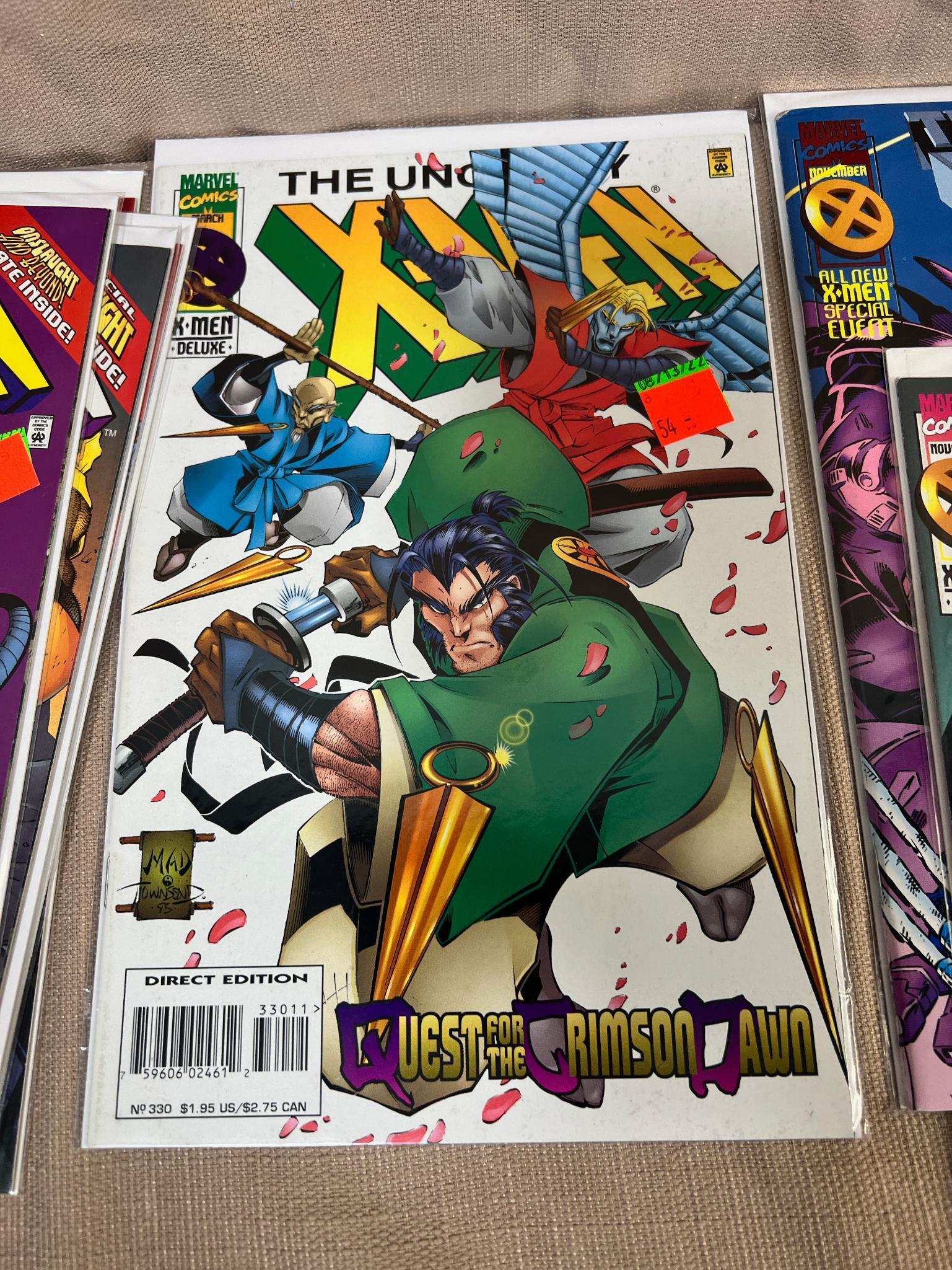 24- Uncanny X-Men Comic Books, see list below