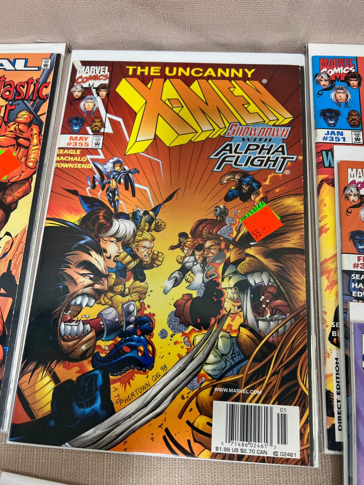 24 Uncanny X-Men Comic Books, see list below