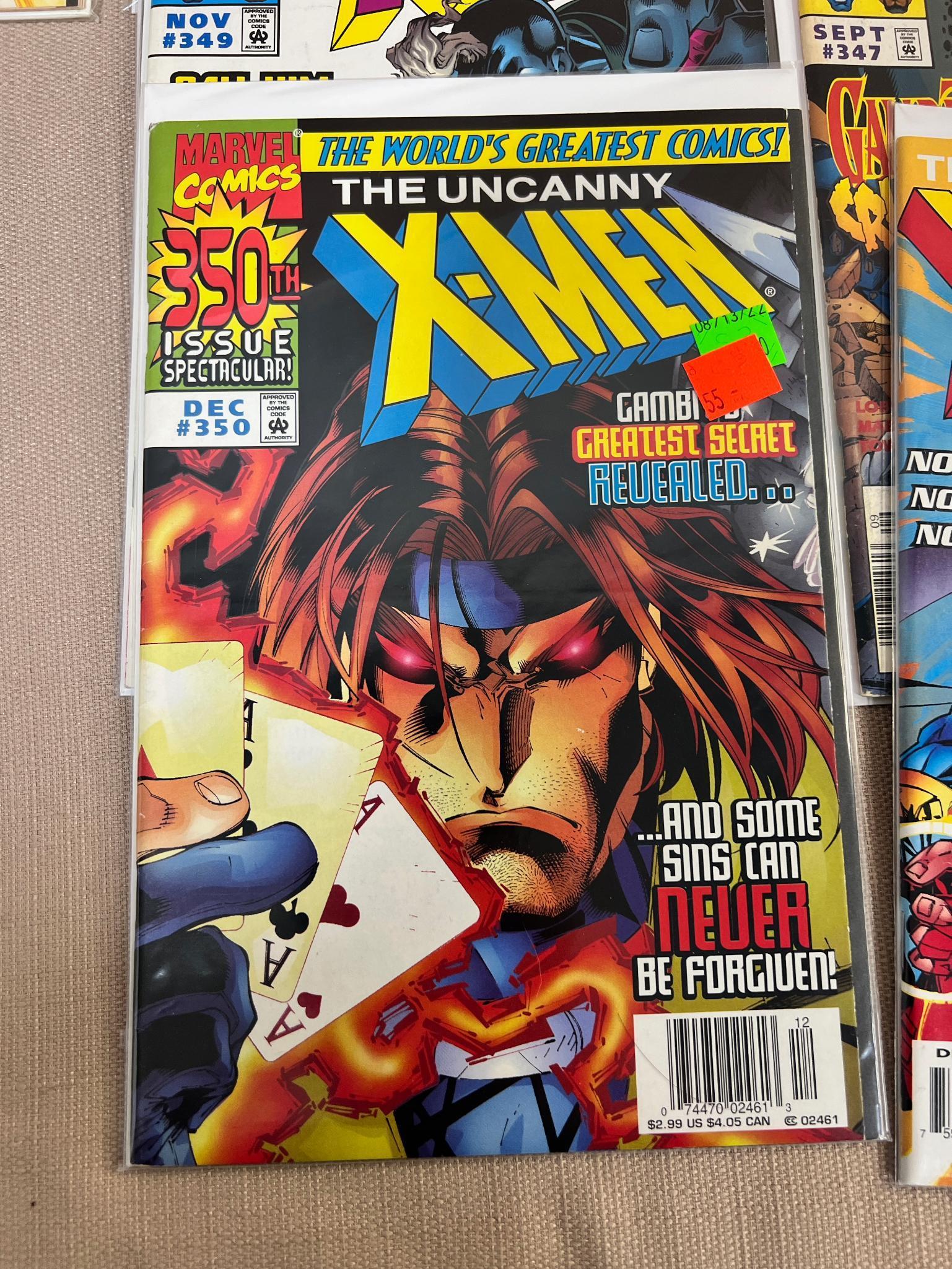 24 Uncanny X-Men Comic Books, see list below