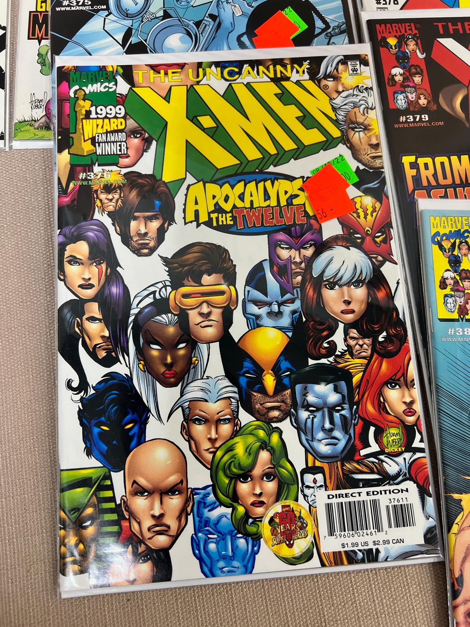24 Uncanny X-Men Comic Books, see list below