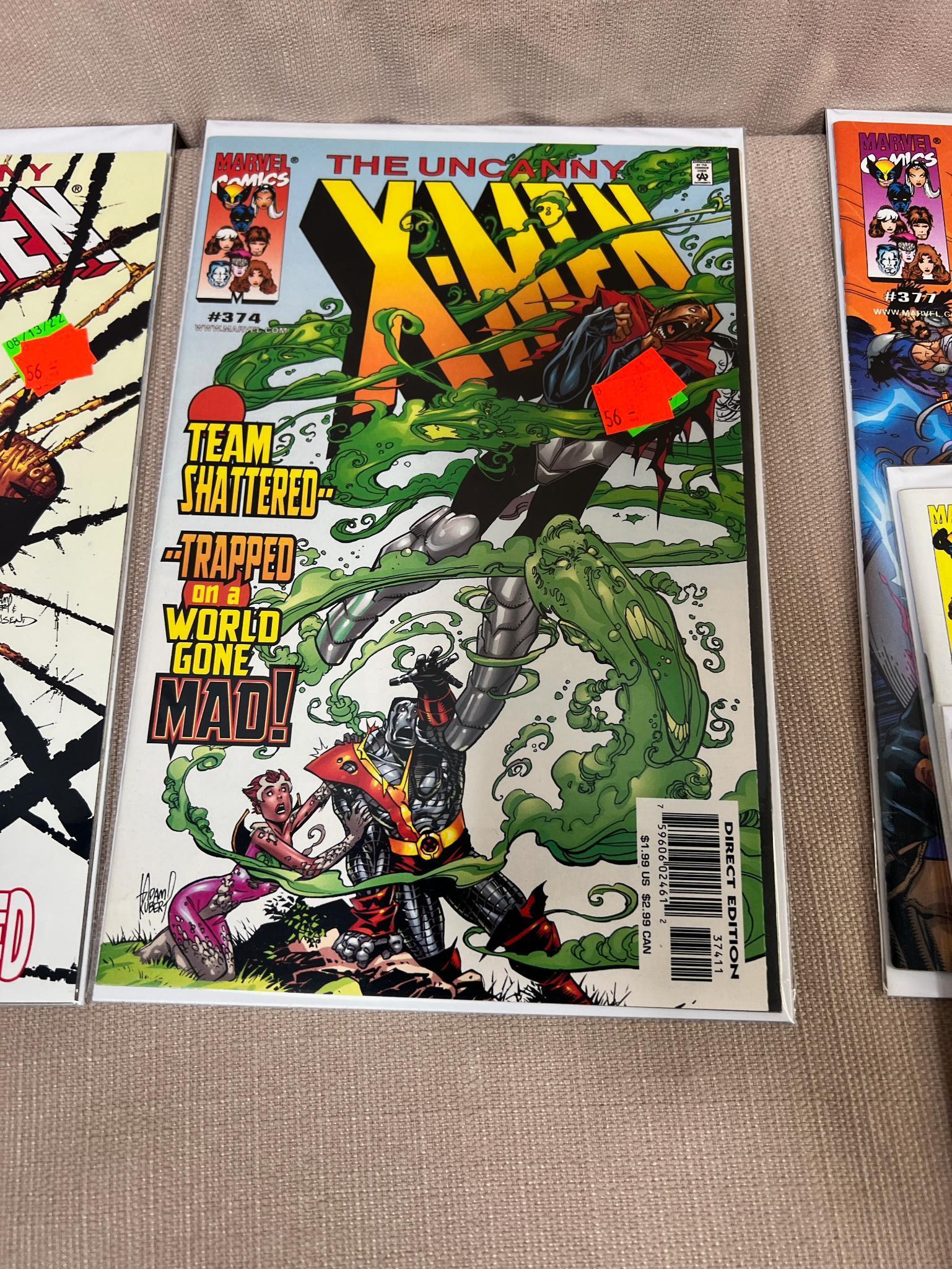 24 Uncanny X-Men Comic Books, see list below