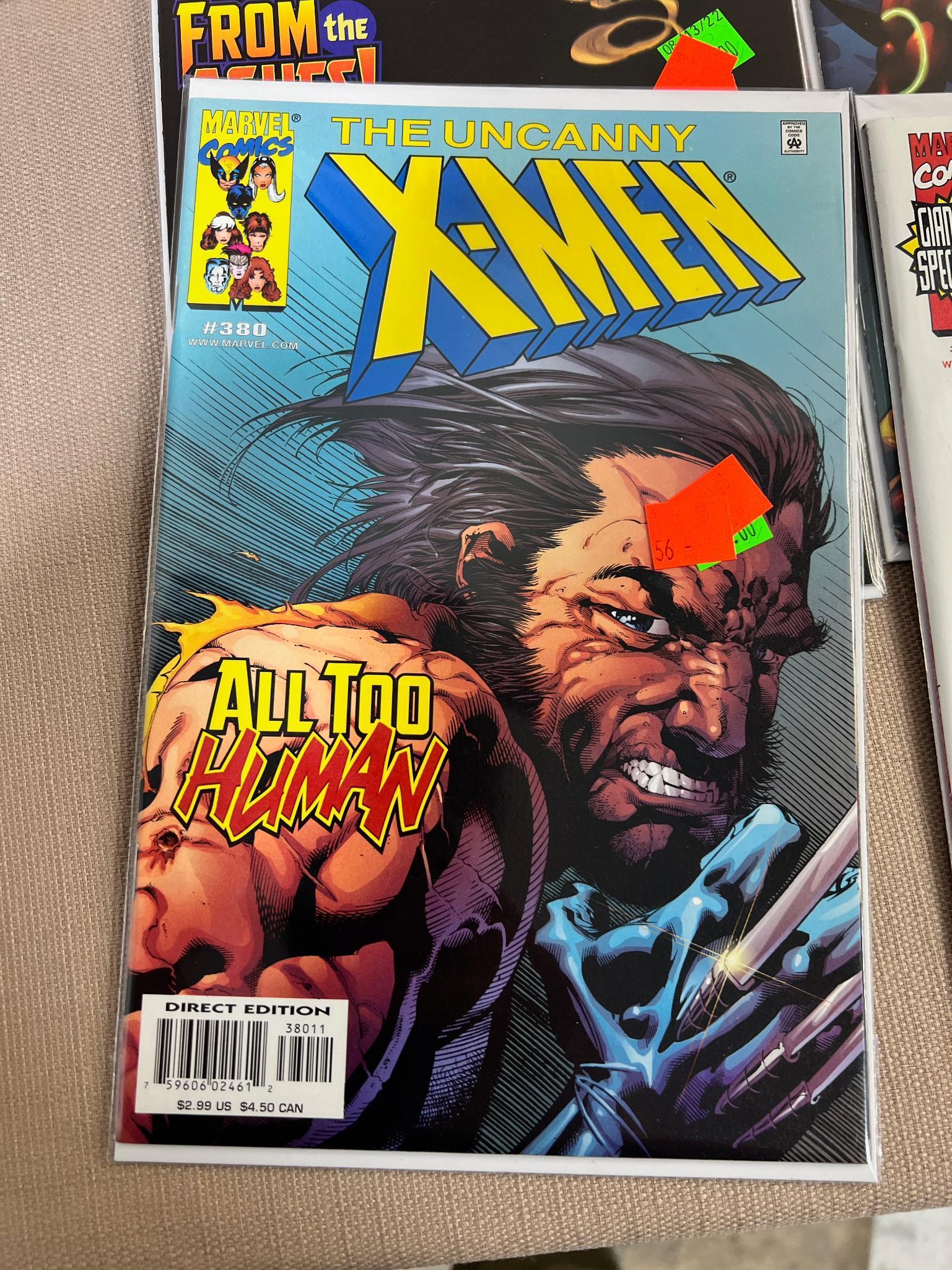 24 Uncanny X-Men Comic Books, see list below