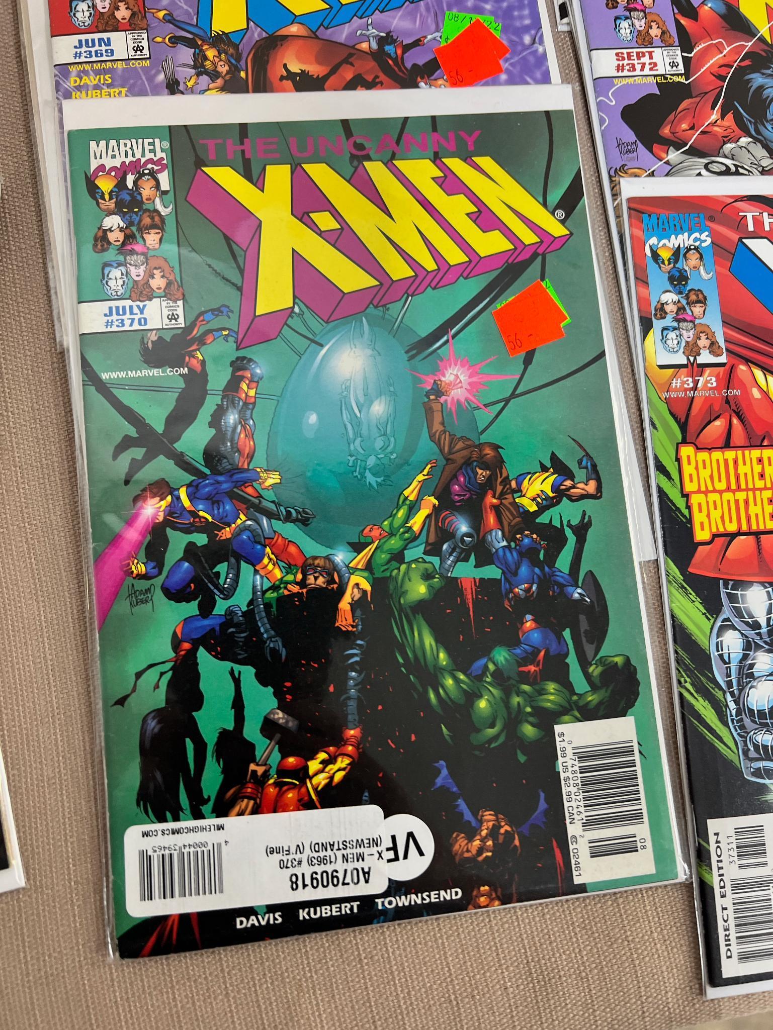 24 Uncanny X-Men Comic Books, see list below