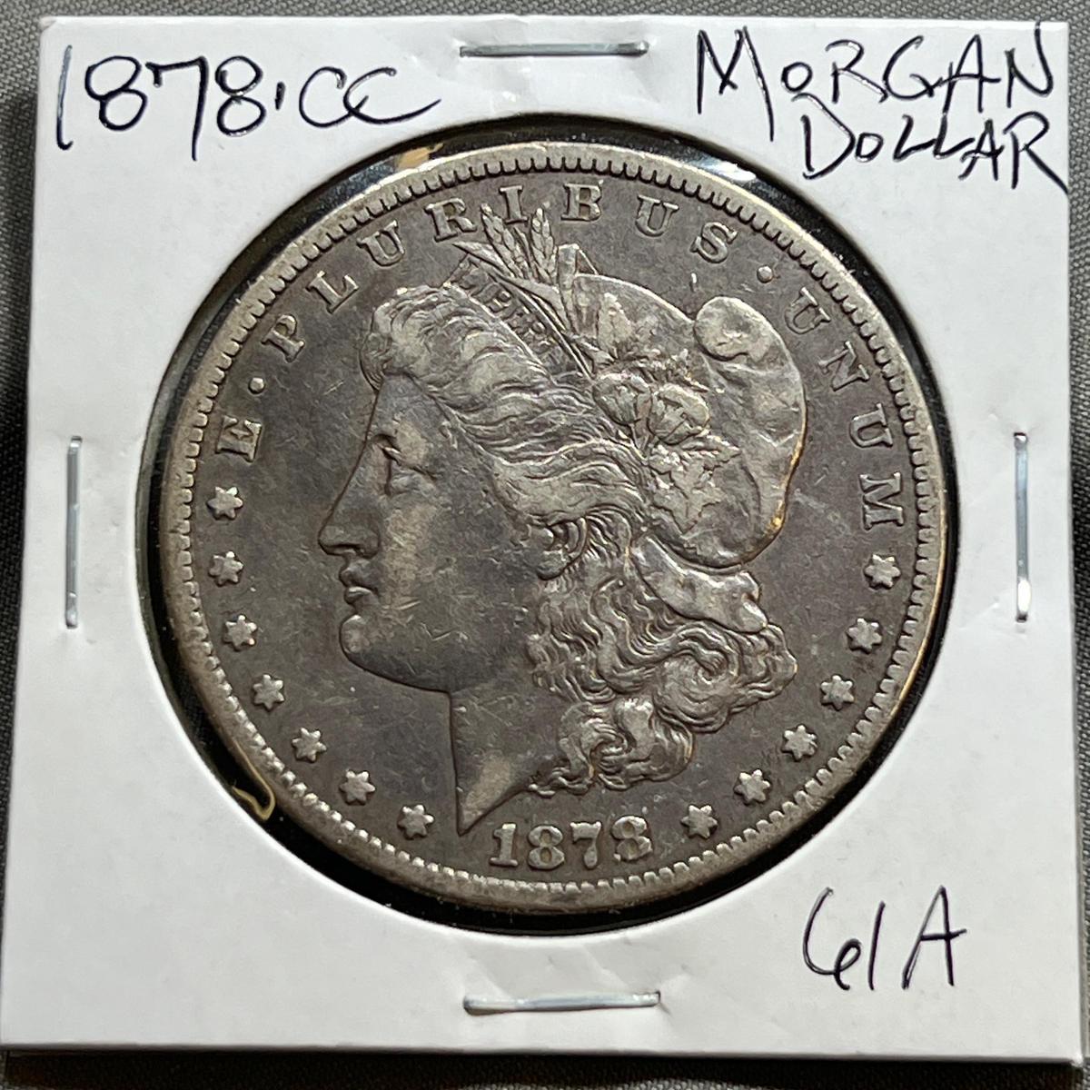 1878-CC Morgan Silver Dollar (Carson City)