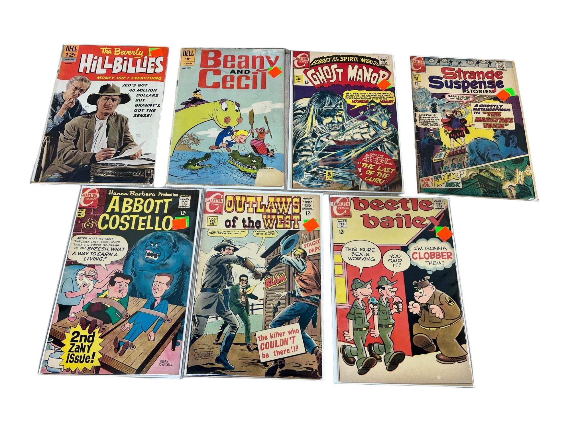 7- Early Charlton and Dell Comics, Abbott & Costello, Beverly Hillbillies and more