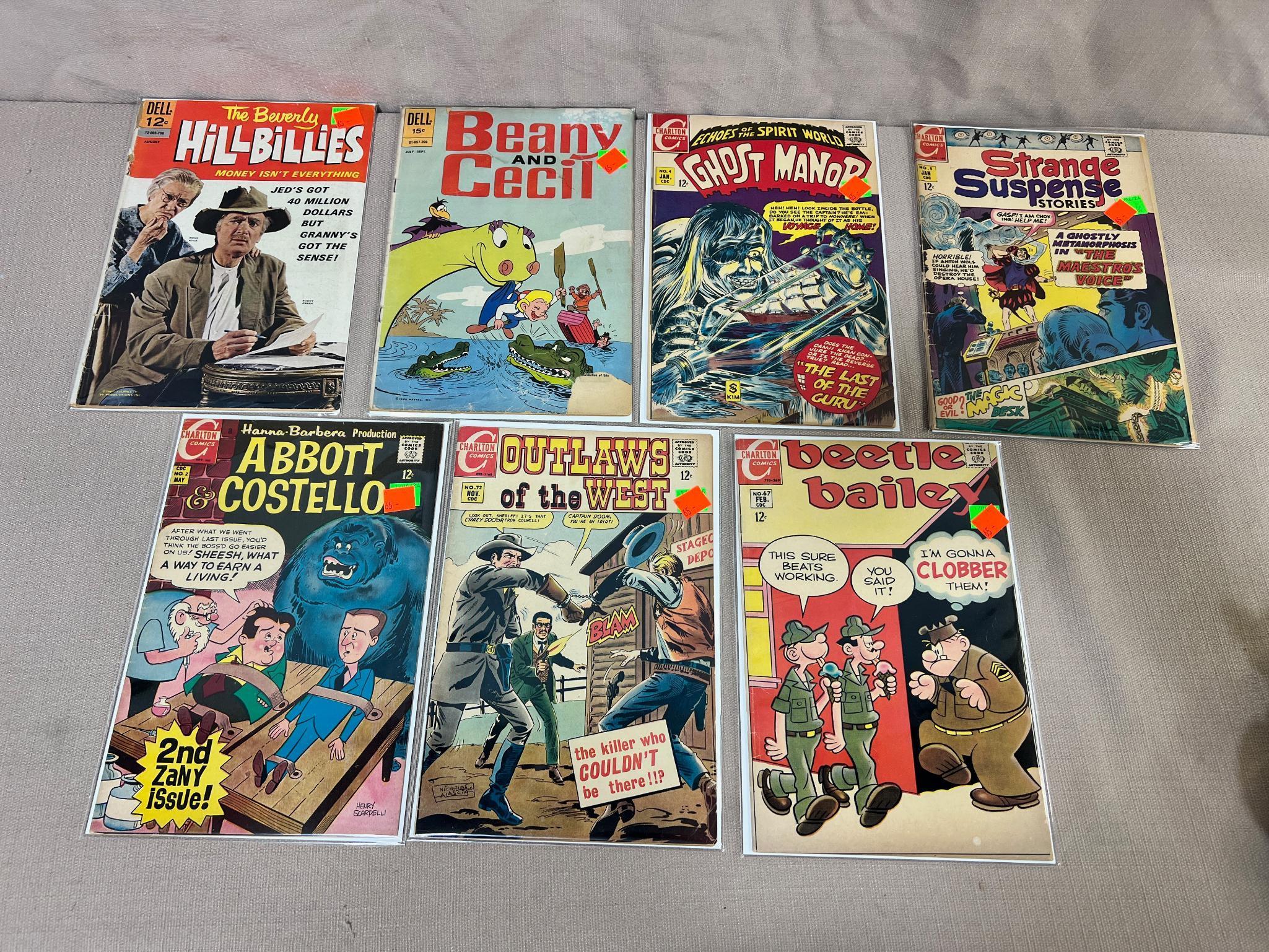 7- Early Charlton and Dell Comics, Abbott & Costello, Beverly Hillbillies and more