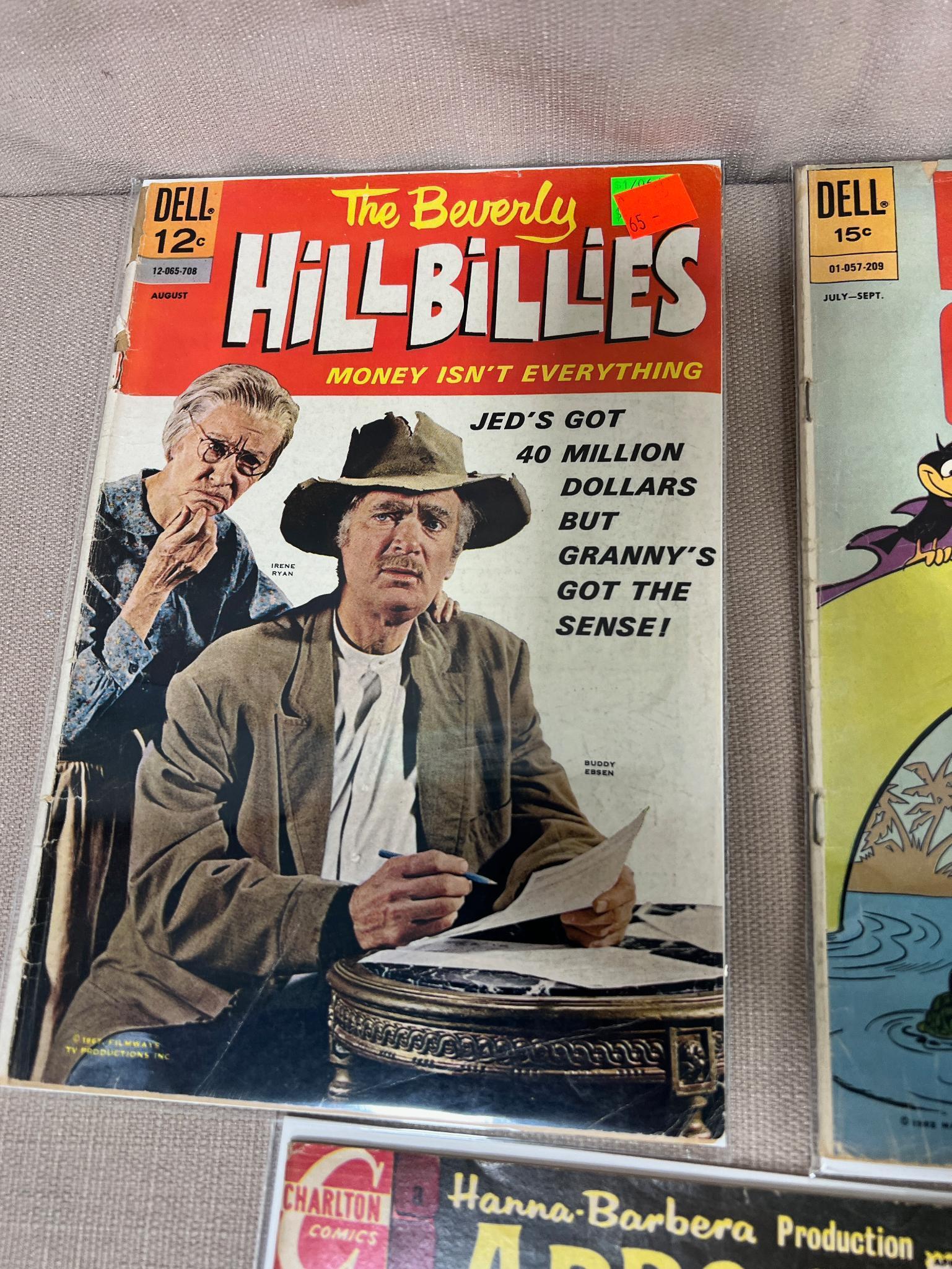 7- Early Charlton and Dell Comics, Abbott & Costello, Beverly Hillbillies and more