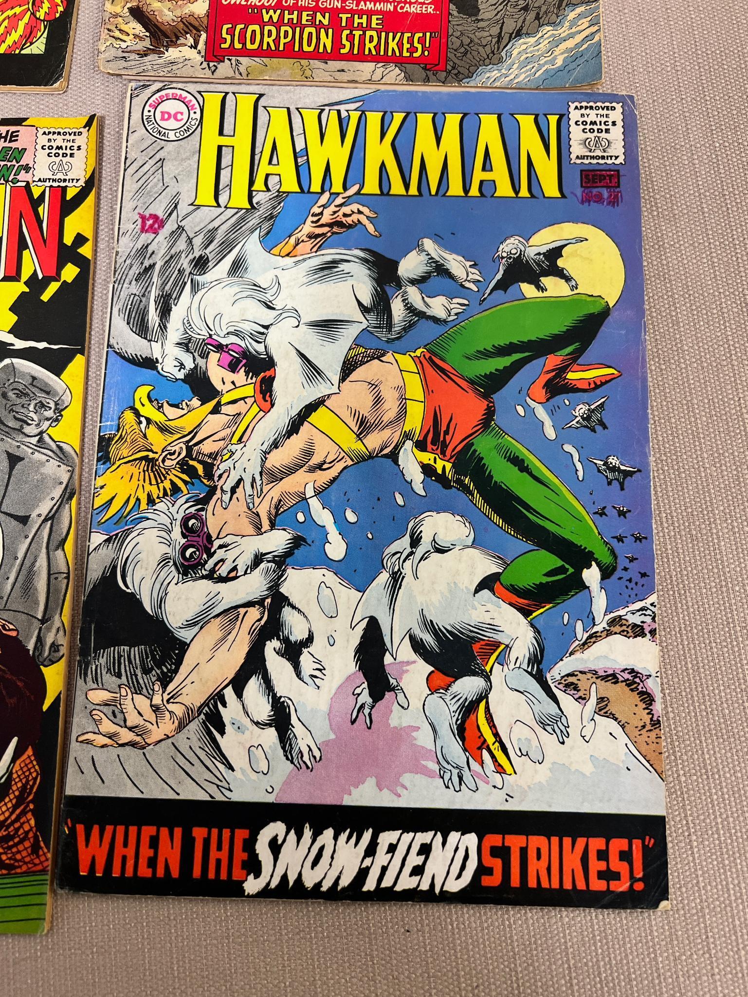 8- 12 Cent Comics, Metal Men, Fly Man, Rawhide Kid, Hawkman and more, see all pics