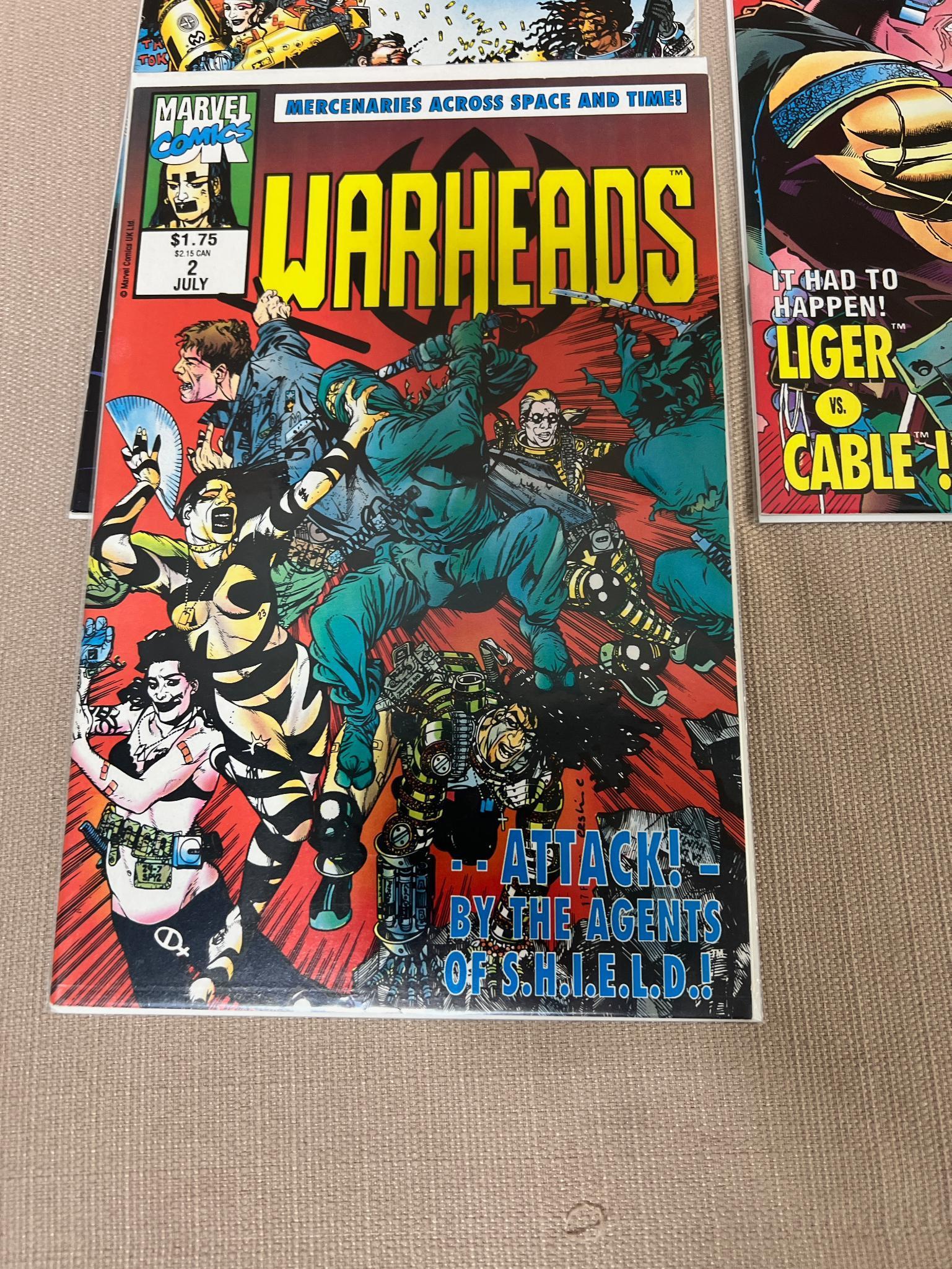 12- Warheads comic books, includes 1-11 and issue 14