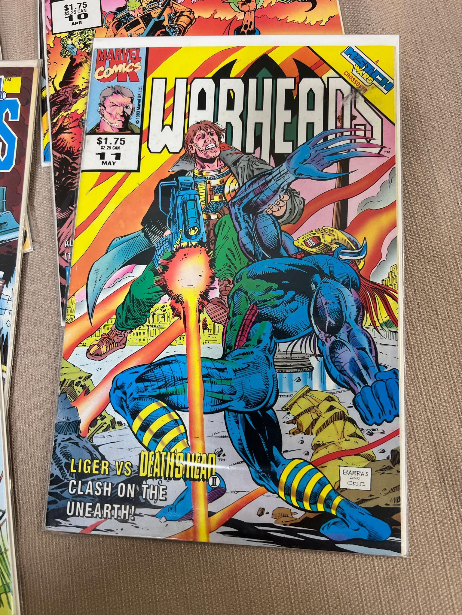 12- Warheads comic books, includes 1-11 and issue 14