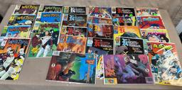 25 Marvel Comic Books including Wild Things 1-7, Plasmer 1-4 and Knights of Pendragon 1-14