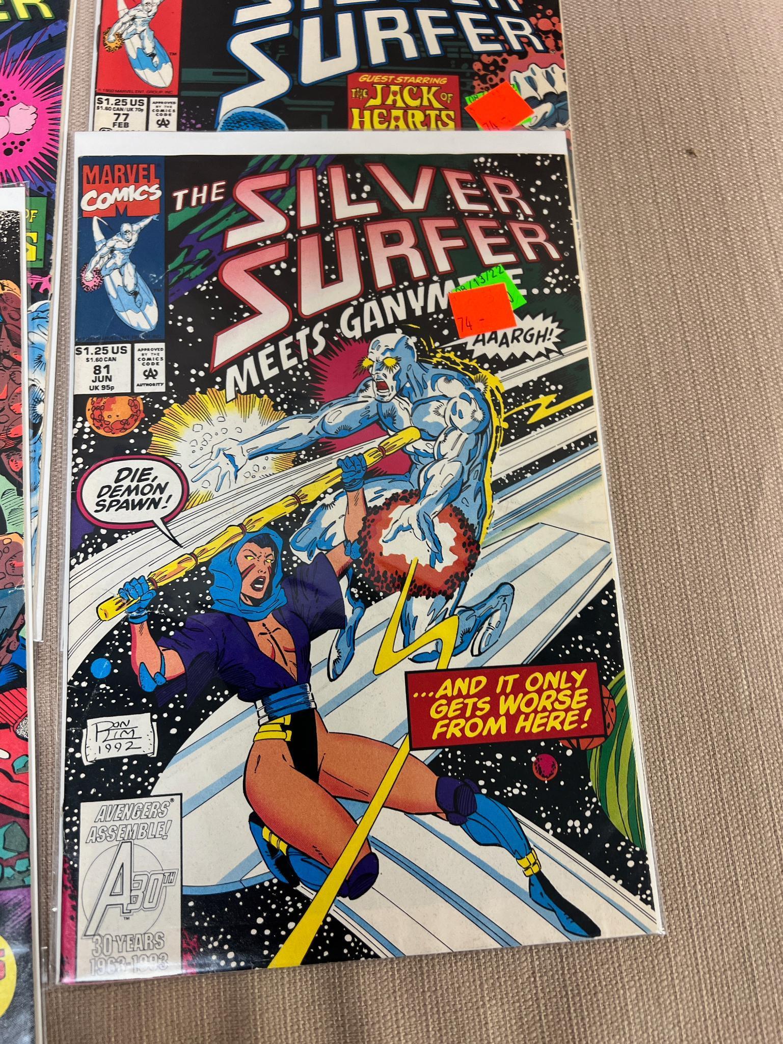 15- Silver Surfer and Related Comics, a few early issues included, see all pics