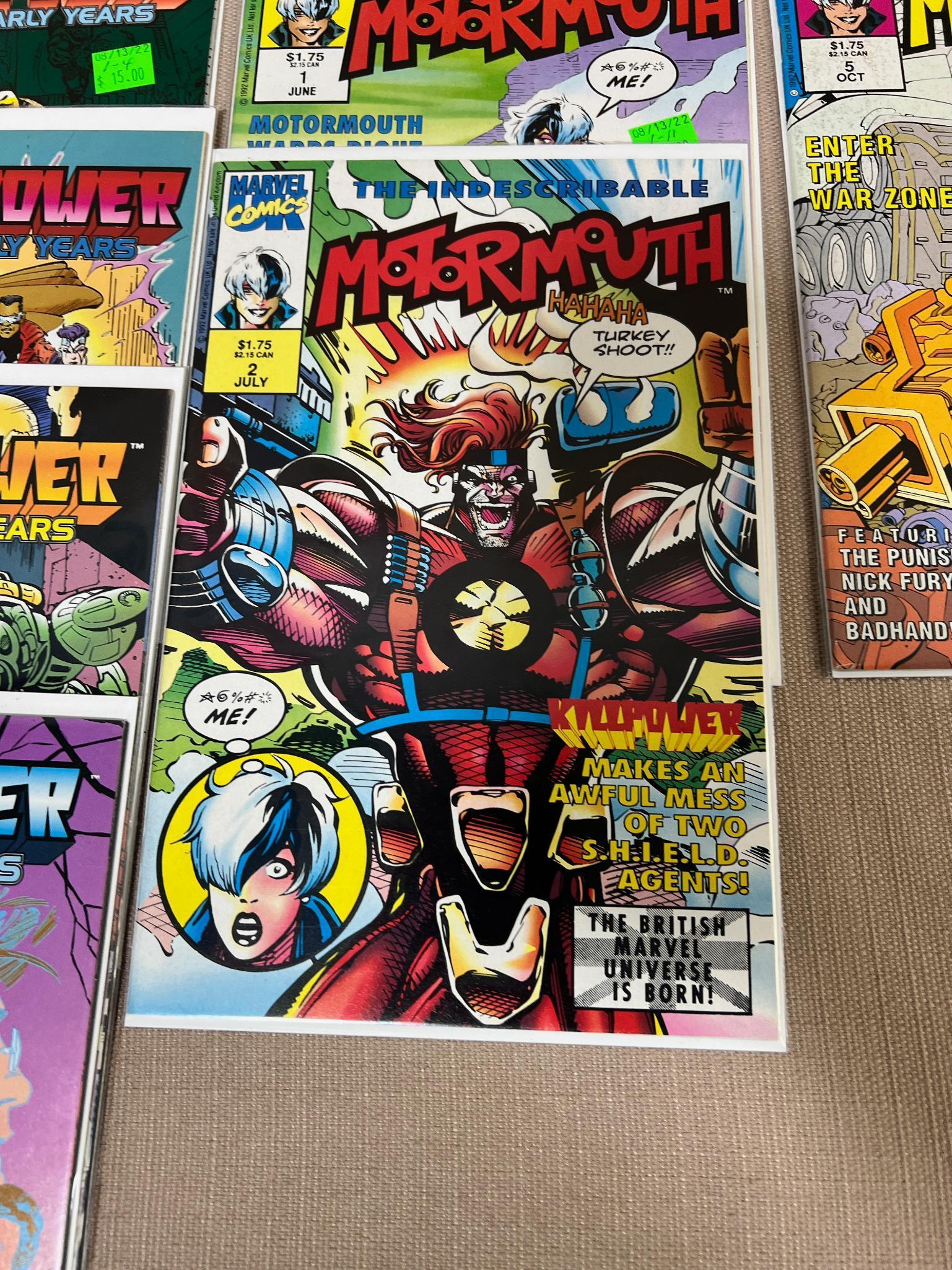 Marvel Comics, Motormouth 1-11, Killpower 1-4, & Black Axe 1-7
