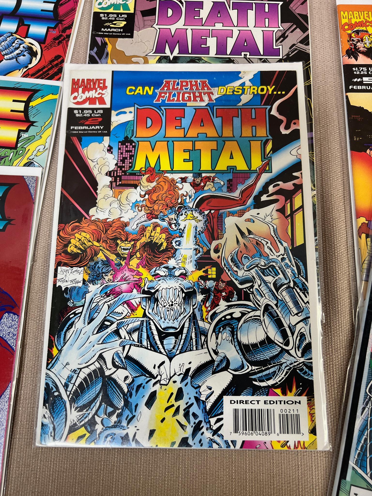 22- Marvel Comics, Lords of Avalon, Gun Runner, Diecut, Death Metal, Warheads, see pics