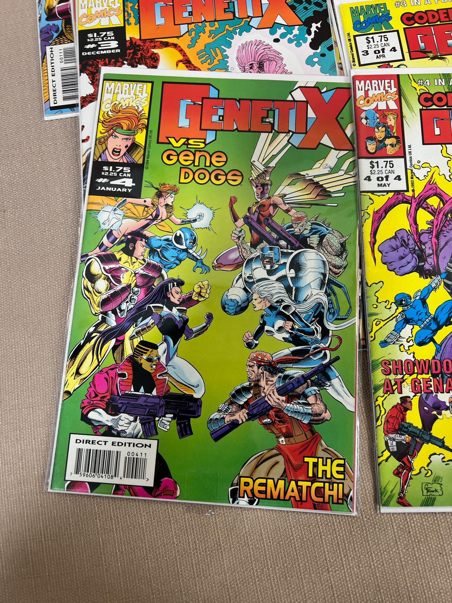 20 Marvel Comics, Genetix 1-4, Plus Limited 1-4, Super Soldiers 1-8 and Gene Dogs 1-4