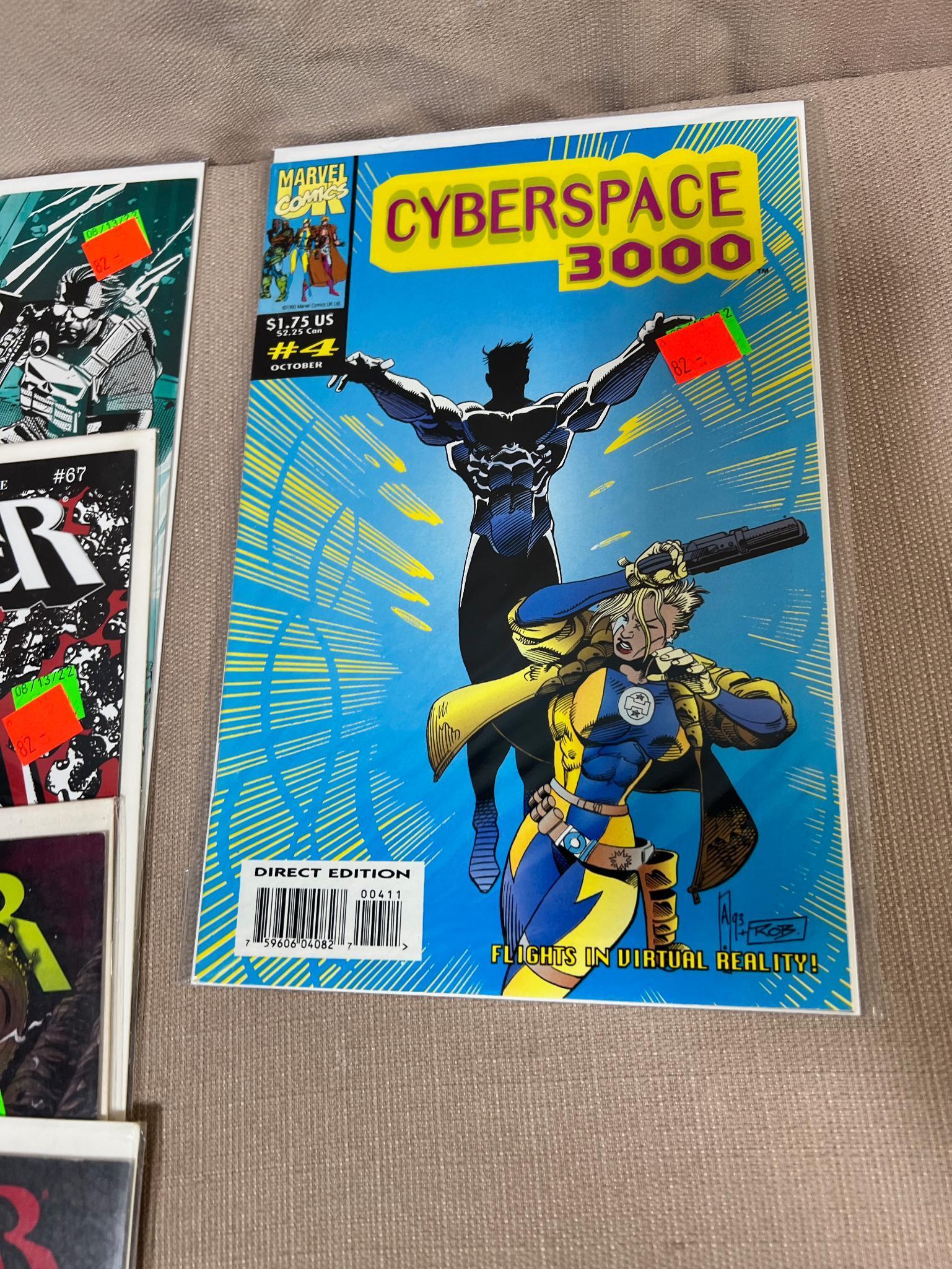 22 Marvel Comics, Digitek 1-4 and asst. Cyberspace 3000, Punisher and more comic books