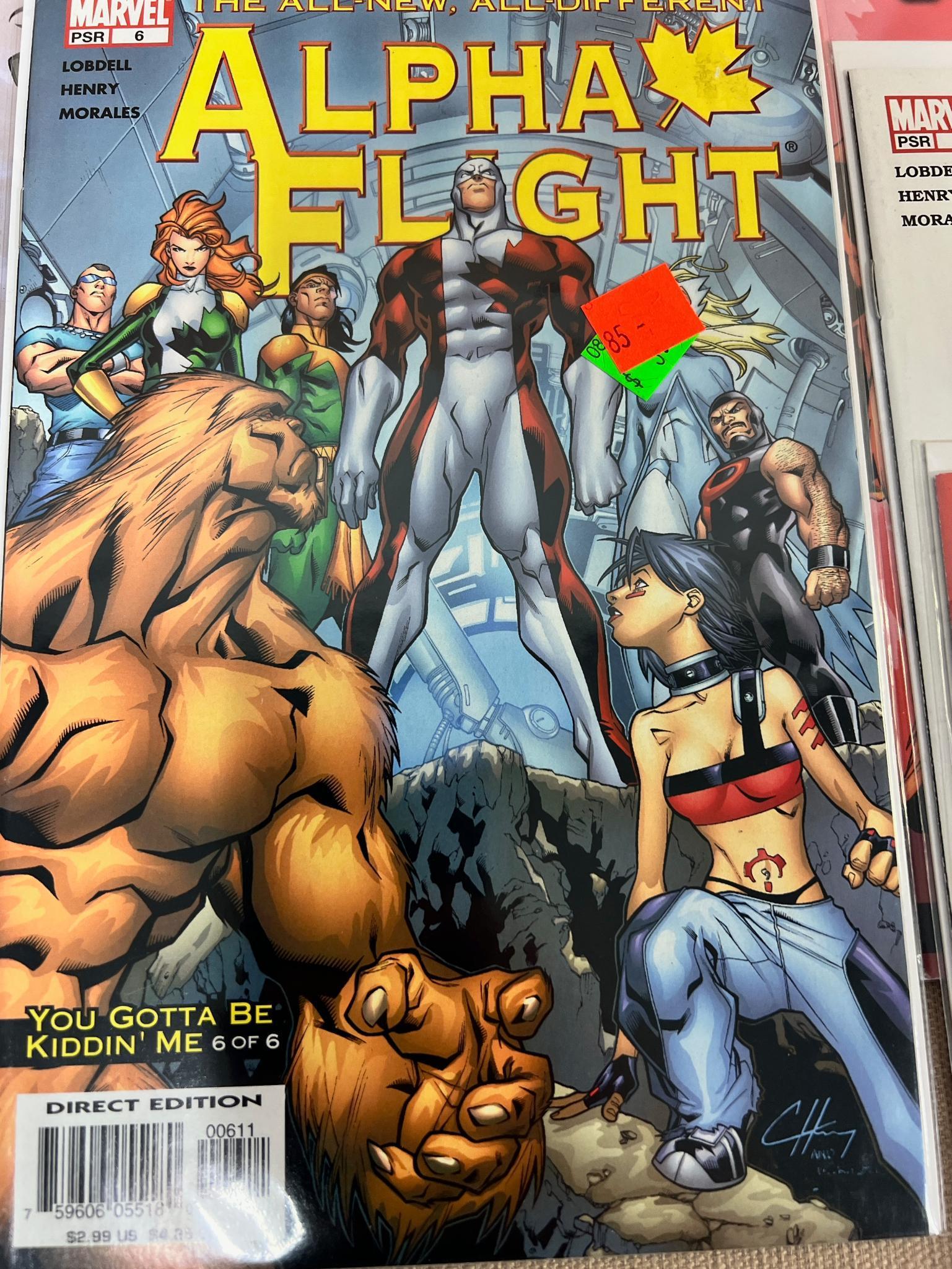 30 Asst Issues of Alpha Flight Comic Books