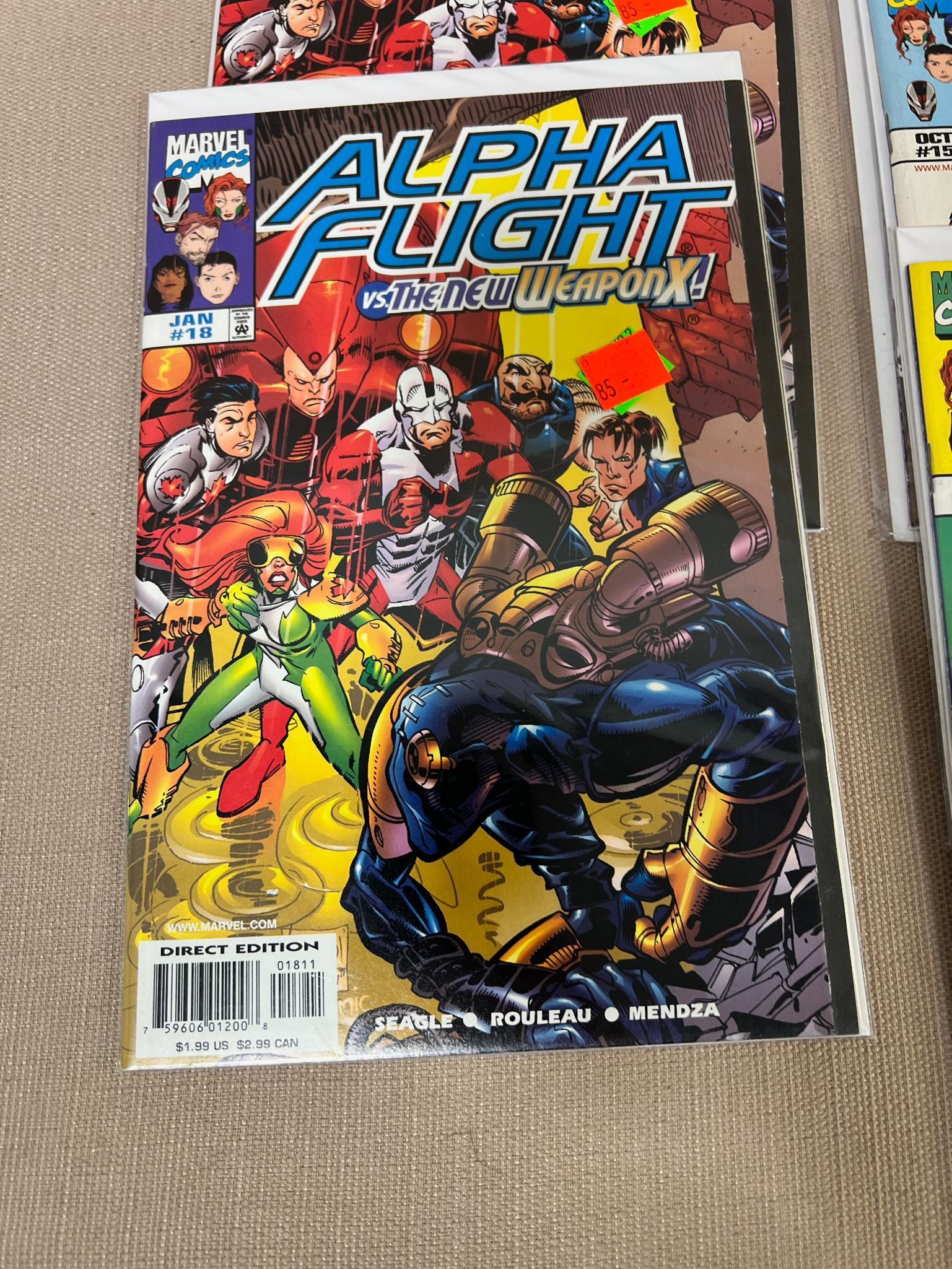 30 Asst Issues of Alpha Flight Comic Books