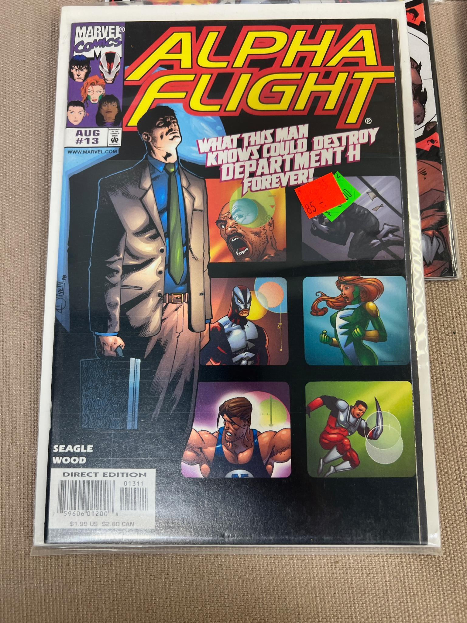 30 Asst Issues of Alpha Flight Comic Books