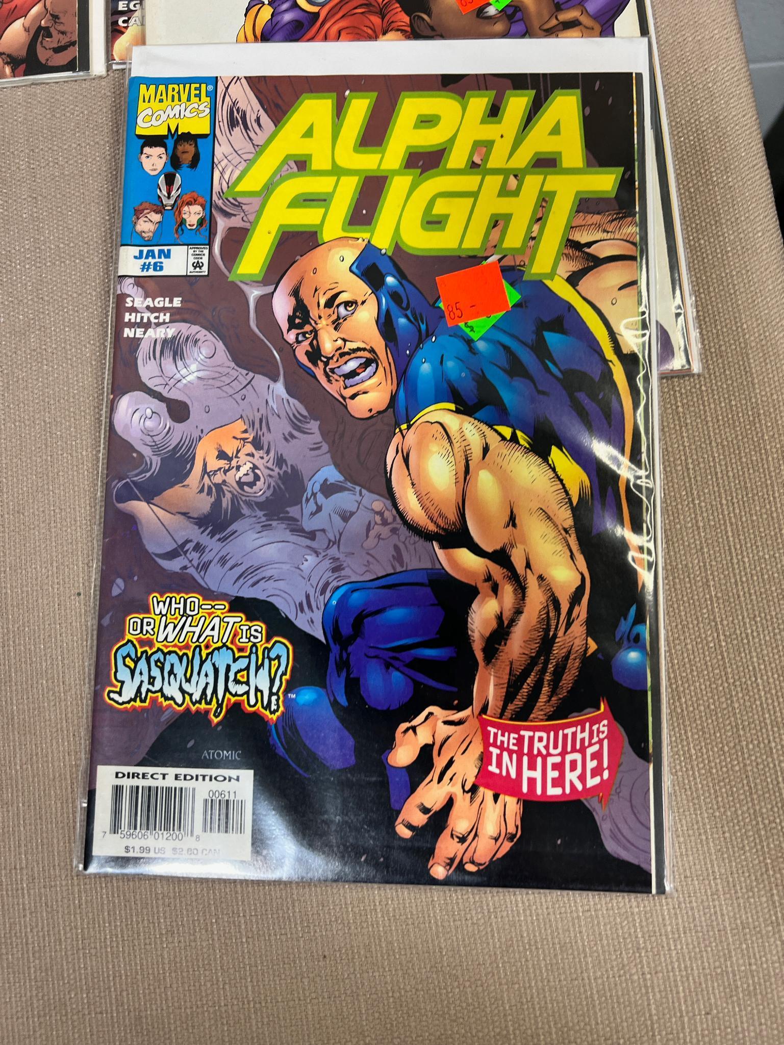 30 Asst Issues of Alpha Flight Comic Books