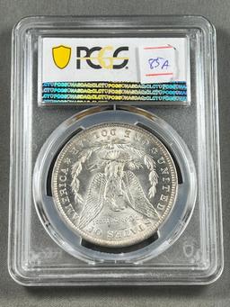 1884-O Morgan Silver Dollar, grade MS63 in PCGS holder