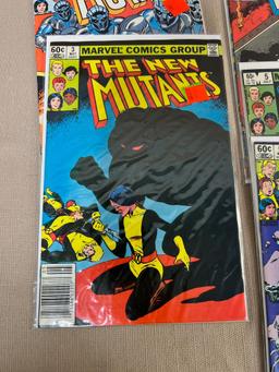 9- The New Mutants comic books, issues 1-9