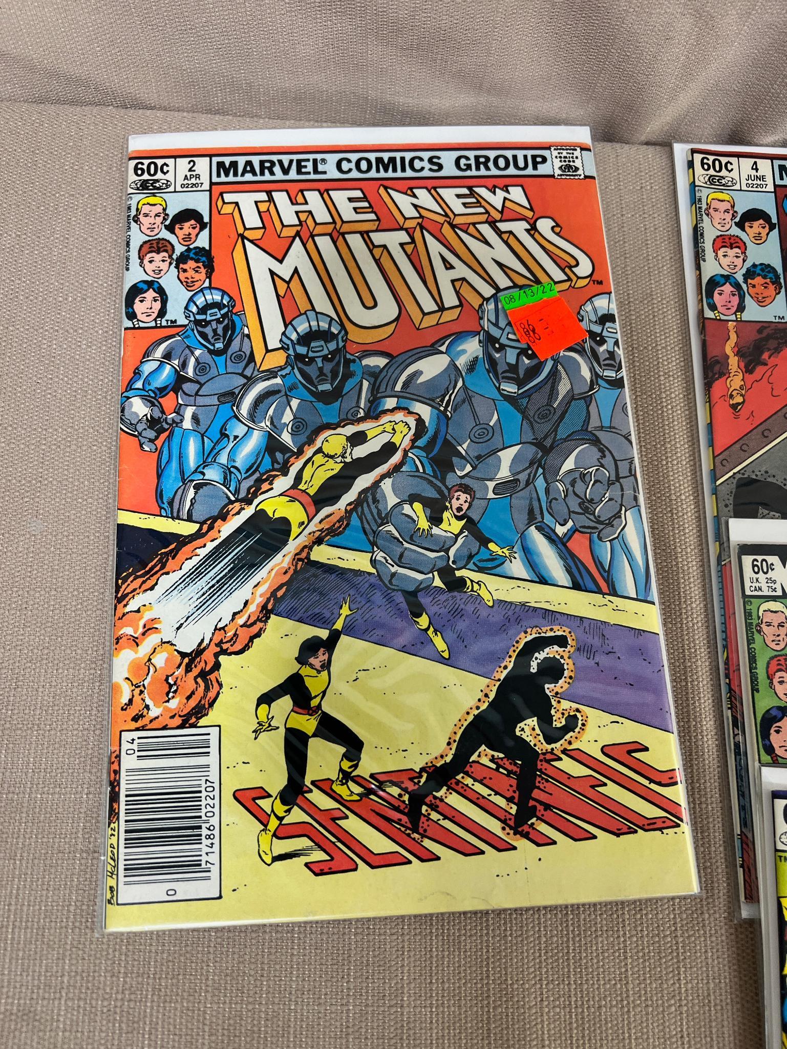 9- The New Mutants comic books, issues 1-9